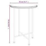 Garden Dining Set Black Steel Garden Dining Set Round Modern 3157835