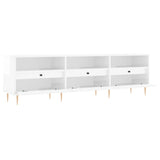 TV Cabinet High Gloss White 150x30x44.5 cm Engineered Wood 831270
