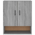 ZNTS Wall Cabinet Grey Sonoma 60x31x70 cm Engineered Wood 817589