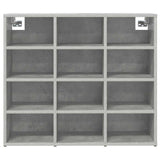 Shoe Cabinet Concrete grey 77.5 x 30 x 67 cm Engineered wood 808715