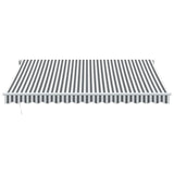 Manual Retractable Awning Anthracite&White 400x350 cm 3215792