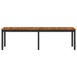 Garden Bench 161 x 35 x 45 cm Solid Acacia Wood Rectangular 901298