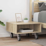 Side Table with Wheels Sonoma Oak 50.5 x 50 x 30 cm 891026