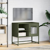 TV Cabinet Olive Green 68x39x60.5 cm Steel 853390