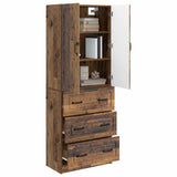 Cabinet Set 2 pcs Old Wood 66 x 34.5 x 87 cm Engineered Wood 3416968