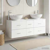 Bathroom Furniture Set 3 pcs White 49.5 x 44.5 x 65 cm 3405907