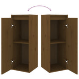 TV Cabinets 2 pcs Honey Brown Solid Wood Pine 3100157
