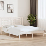 Bed Frame without Mattress White 160x200 cm Solid Wood Pine 3104359