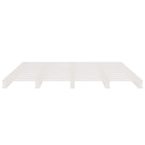 Pallet Bed without Mattress White 120x200 cm Solid Wood 821388