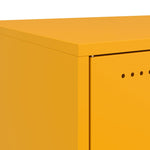 ZNTS Bedside Cabinets 2 pcs Mustard Yellow 36x39x78 cm Steel 846585