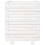Garden Planter White 40x40x49.5 cm Solid Wood Pine 3282510