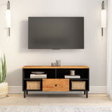TV Cabinet 100x33x46 cm Solid Wood Acacia 356871