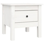 ZNTS Side Tables 2 pcs White 40x40x39 cm Solid Wood Pine 813787