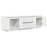 TV Cabinet with LED Lights White 160.5x41x50 cm 3328426