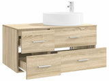 Bathroom Furniture Set 2 pcs Sonoma Oak Engineered Wood 3404010