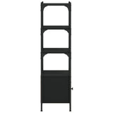 Bookcase 3-Tier Black 41x30x109.5 cm Engineered Wood 838998