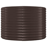 Garden Raised Bed Powder-coated Steel 175x100x68 cm Brown 319060