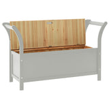Bench Grey 107x45x75.5 cm Solid Wood Fir 351775
