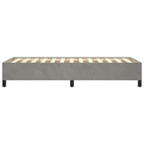 ZNTS Bed Frame without Mattress Light Grey 90x190 cm Single Single Velvet 349878