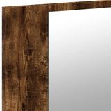 LED Bathroom Mirror Cabinet Smoked Oak 80x12x45 cm Acrylic 834951