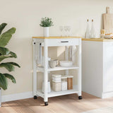 Kitchen Trolley MONZA 60x40x88.5 cm Solid Wood Pine 376096