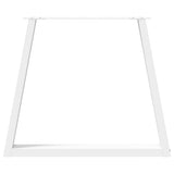Dining Table Legs V-Shape 3 pcs White 70x cm Steel 4012585