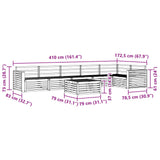 Outdoor Sofa Set 7 pcs Natural 3373584