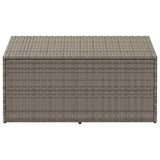 Garden Storage Box Grey 110x50x58 cm Poly Rattan 4104071