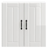 Kitchen Wall Cabinet Lucca High Gloss White Engineered Wood 853819