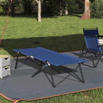 Folding Camping Bed Folding Blue 206 x 76 x 74 cm Oxford fabric 42003162