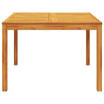 Garden Dining Table 110x110x75 cm Solid Wood Acacia 366369
