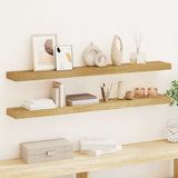Wall Shelves 2 pcs 110x15x4 cm Solid Wood Teak 340757