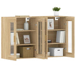 Wall Mounted Cabinets 2 pcs Sonoma Oak Engineered Wood 3197899