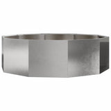 Planter Silver 120 x 120 x 35 cm Stainless Steel 883728