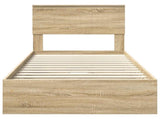 Storage Bed with Drawer Sonoma Oak 90 x 190 cm Engineered Wood 3410842