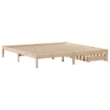 Bed Frame without Mattress 180x200 cm Super King Solid Wood Pine 3301442