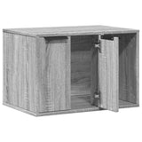 Cat Litter Box Enclosure Grey Sonoma 60x40x40 cm Engineered Wood 857729