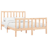 Bed Frame without Mattress 140x190 cm Solid Wood Pine 3106683