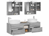 Bathroom Furniture Set 5 pcs Grey Sonoma 3407084