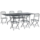 Garden Dining Set 7 pcs Anthracite 212 x 90 x 76 cm 3429146