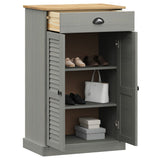 Shoe Cabinet VIGO Grey 60x35x96 cm Solid Wood Pine 353168