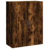 Wall Mounted Cabinet Smoked Oak 69.5x34x90 cm Engineered Wood 834983