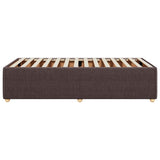 Bed Frame without Mattress Dark Brown 90x190 cm Single Fabric 3284903