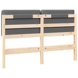 Upholstered Headboard Brown and Light Grey 160 cm 880058