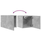 Wall Mounted TV Cabinets 4 pcs Concrete Grey 30.5x30x30 cm 804495