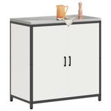 Kitchen Storage HATTEM White 90 x 50 x 92 cm Steel 874983