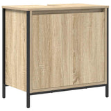 2 Piece Bathroom Furniture Set Sonoma Oak Engineered Wood 3328390