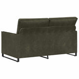 2 Seater Sofa Army Green 150 x 81 x 82 cm Faux Suede Fabric 42040998