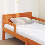 Bed Frame with Mattress Brown 80 x 200 cm Solid Pine Wood 3385960