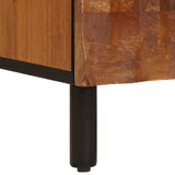 Highboard Acacia Brown Finish 60 x 33 x 100 cm Solid Mango Wood 4017930